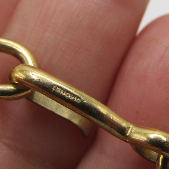 Vintage Monet Necklace Gold Tone Curb Chain Double Link Chunky Classic 1980s - Picture 4 of 4